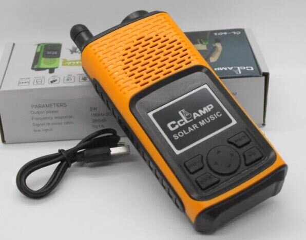 Radio cu incarcare solara si la priza cu bluetooth si lanterna CClamp CL-601